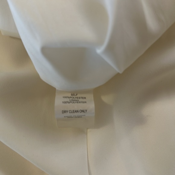 Amanda Uprichard New York Cream fully lined shoulder pads Asymmetrical Large - Picture 11 of 12